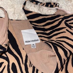 Skylar + Madison tiger print dress M
